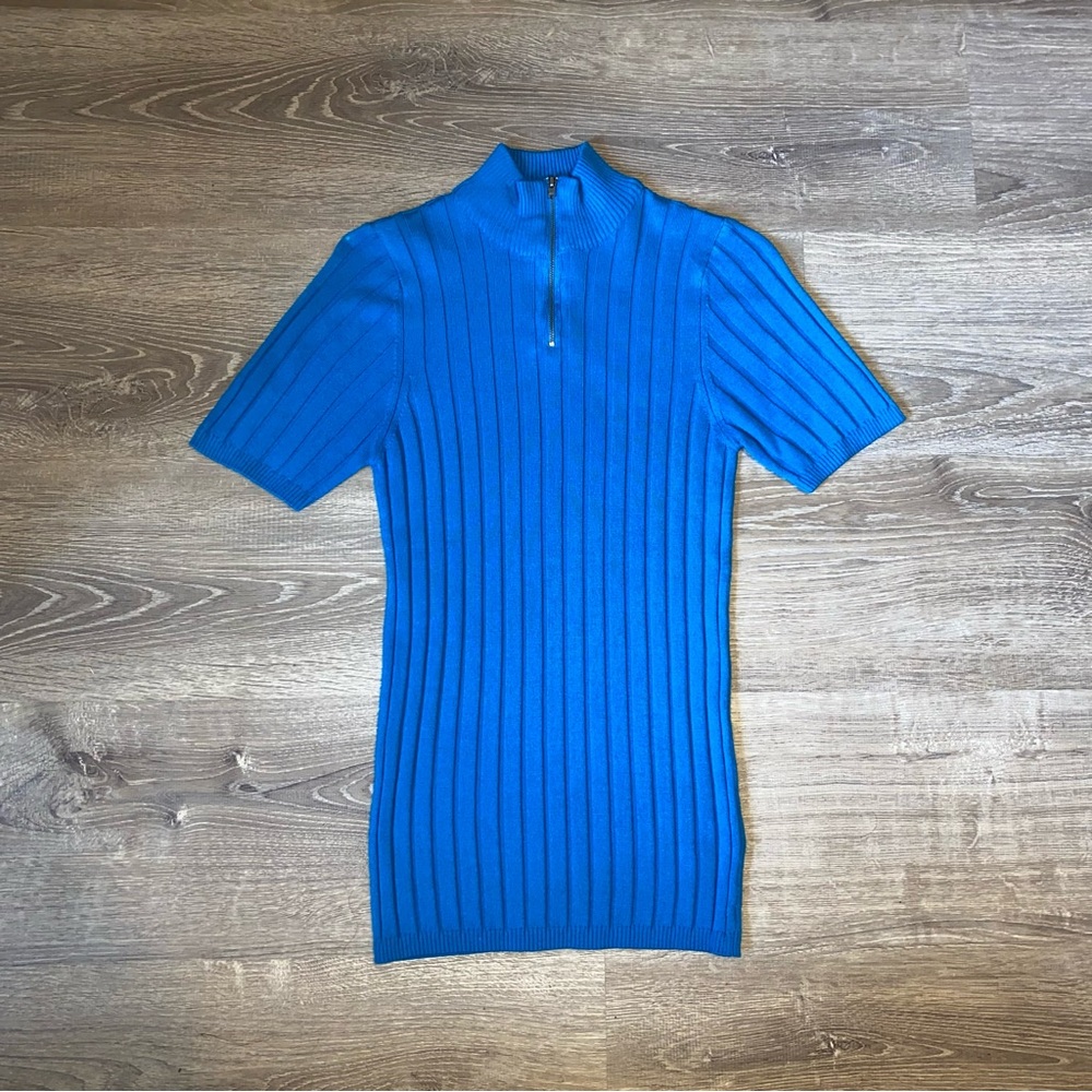 ASOS Knitted Half Zip Up Shirt